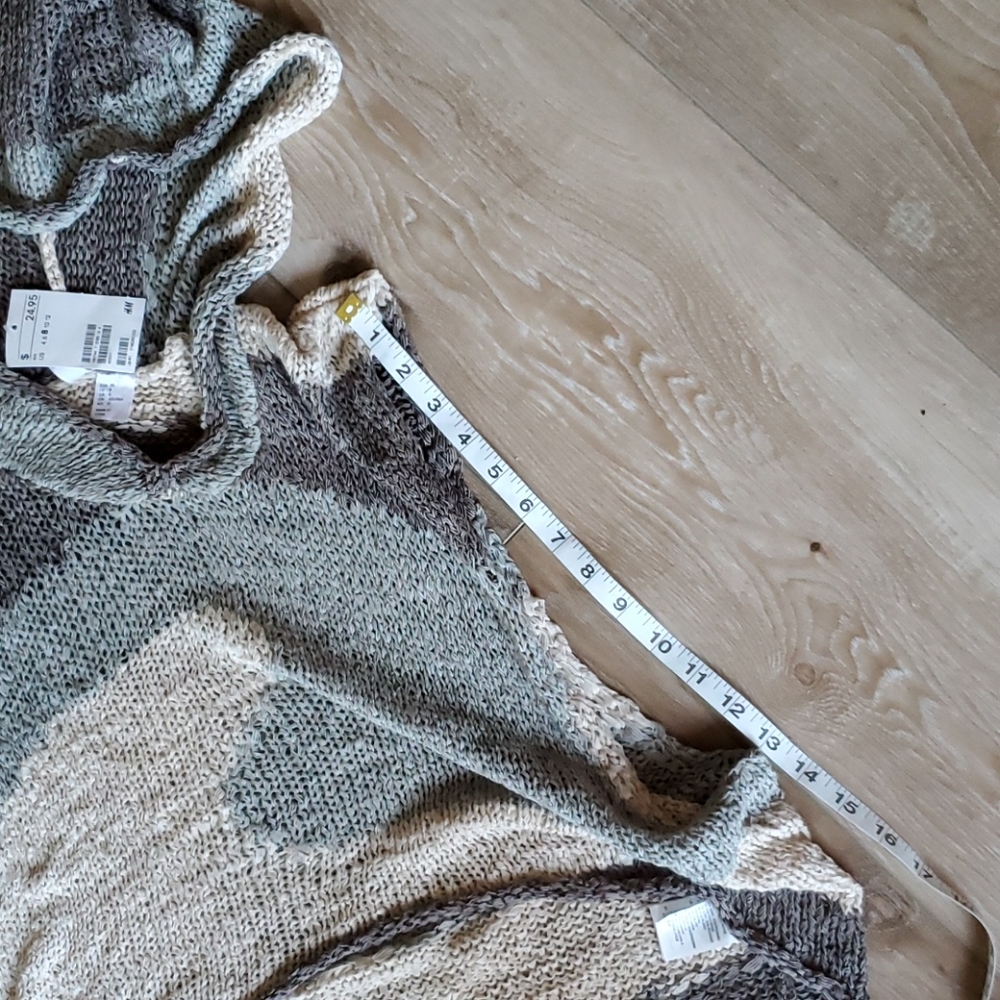 NWT H&M Divided Camo Hi-Lo Sweater Vest - Picture 8 of 11